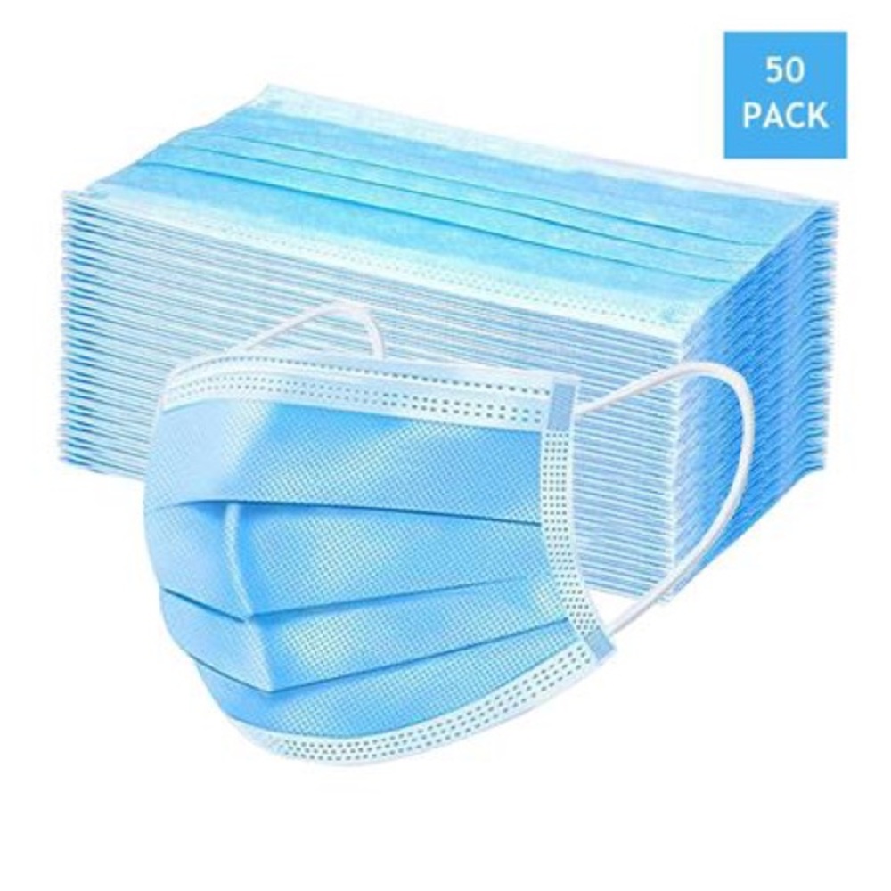 50 pieces Disposable 4 layers Face Covering Mask